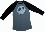 A Nightmare Before Christmas Vintage Girly Raglan T-Shirt by Mighty Fine