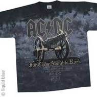 AC/DC Cannon Tie Dye Mens T-Shirt