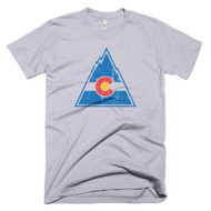 Vintage Colorado Rockies Hockey Inspired Mens T-Shirt